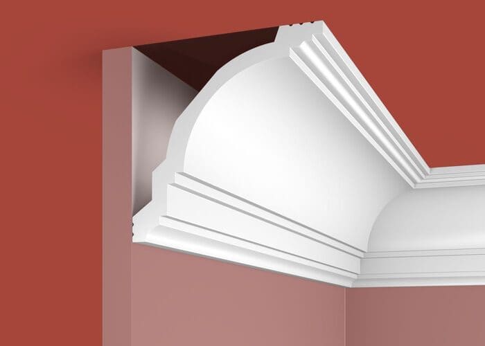 Элементы Карниз Cosca белый 117x118 экополимер KX004 Элементы Карниз Cosca белый 117x118 экополимер KX004