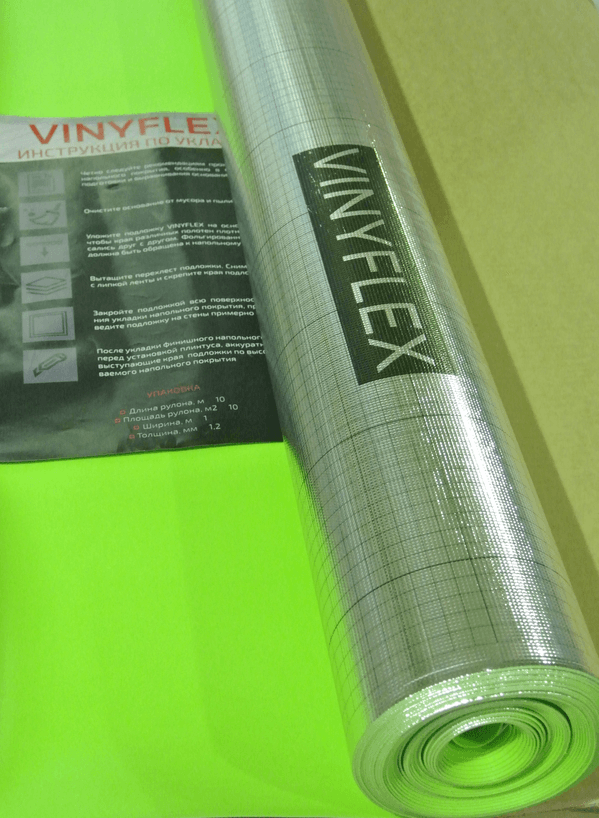 Подложка Vinyflex для укладки виниловой доски Подложка Vinyflex для укладки виниловой доски