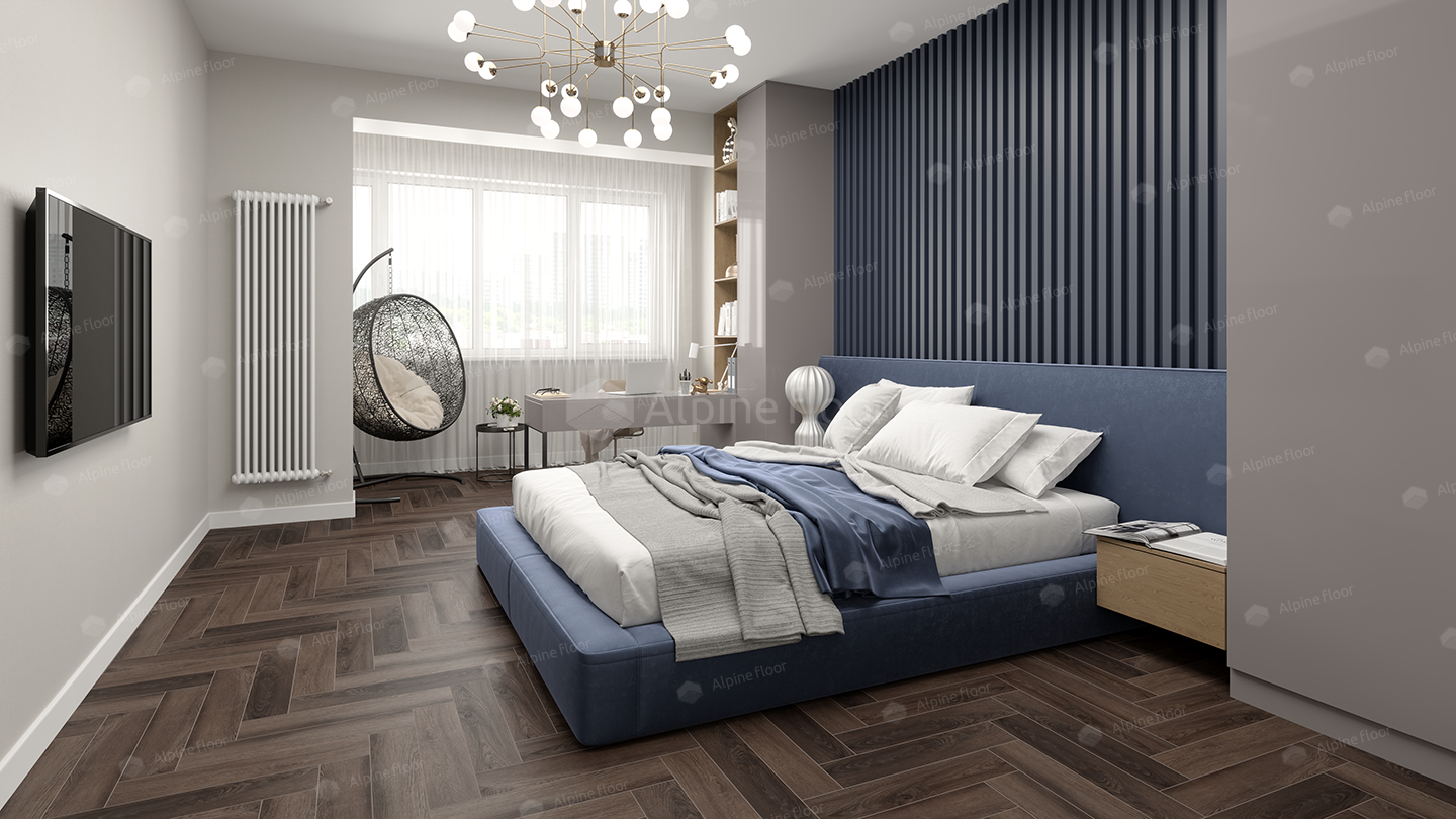 Кварц-винил Alpine Floor Parquet LVT Фафнир