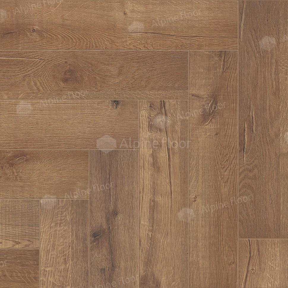 Кварц-винил Alpine Floor Паркет LVT (виниловая плитка) Королевский дуб Royal 