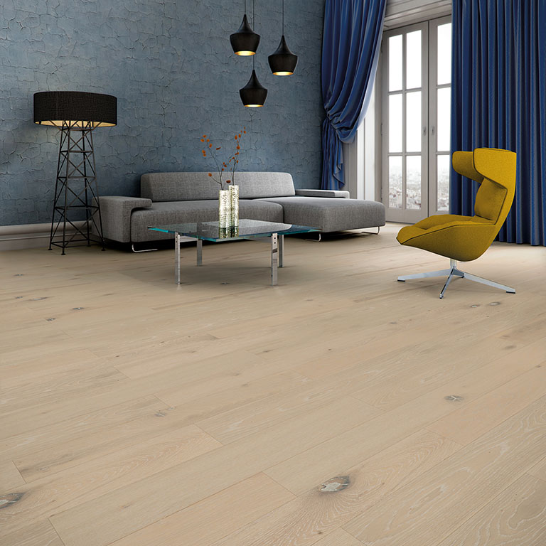 Паркетная доска Baltic Wood Melody Дуб коттедж (виздом) WHITE & GREY