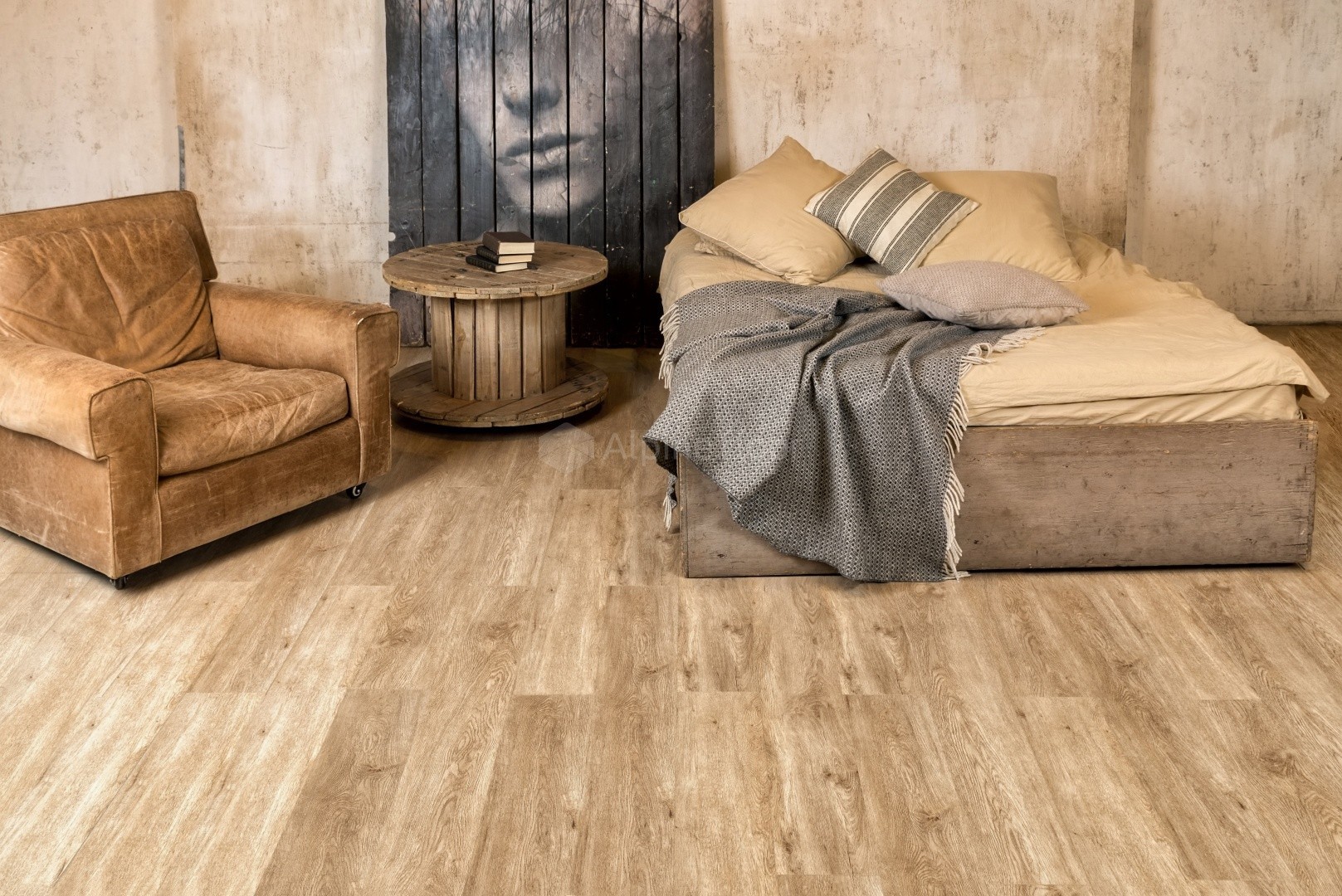 SPC ламинат Alpine Floor Grand Sequoia Light Миндаль