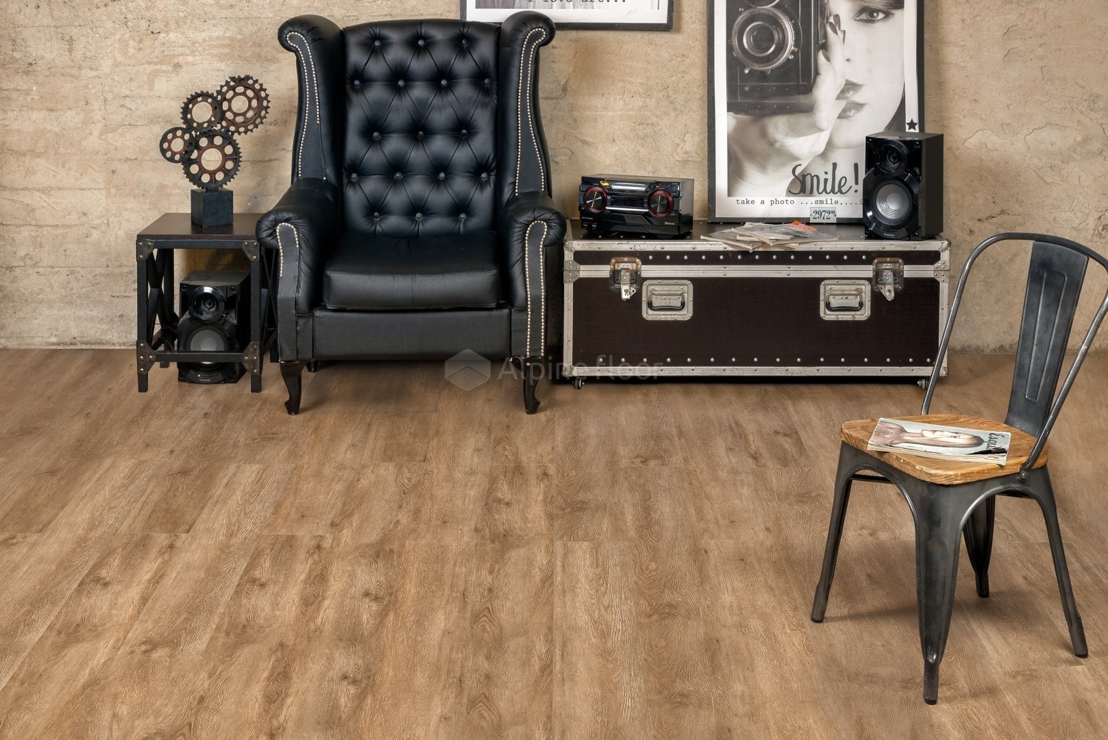 SPC ламинат Alpine Floor Гранд Секвойя (Grand Sequoia) Макадамия