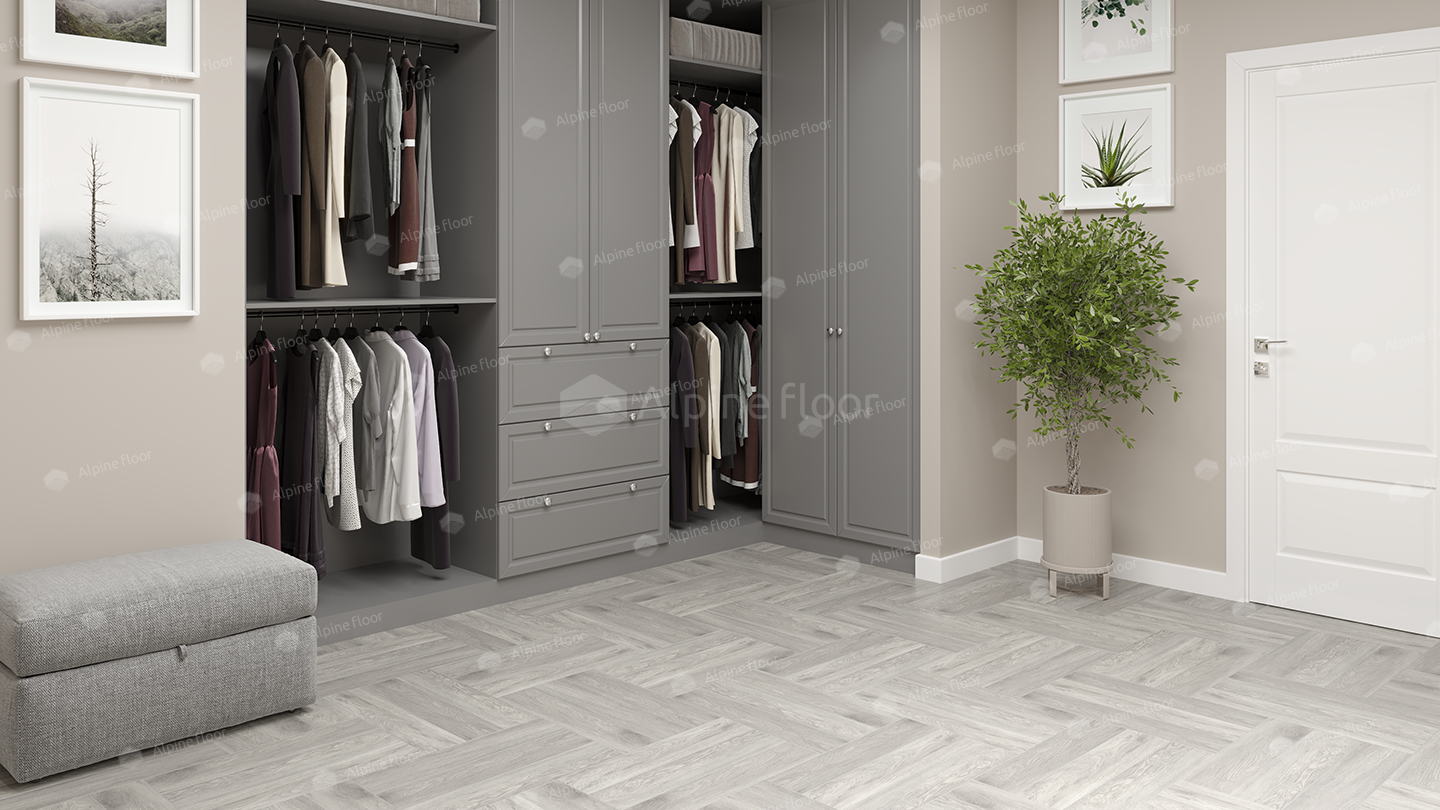 Кварц-винил Alpine Floor Паркет LVT (виниловая плитка) Дуб Полис