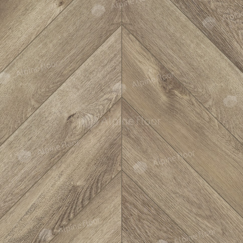 Паркет Ёлка Alpine Floor Chevron Alpine Дуб Натуральный Отбеленный