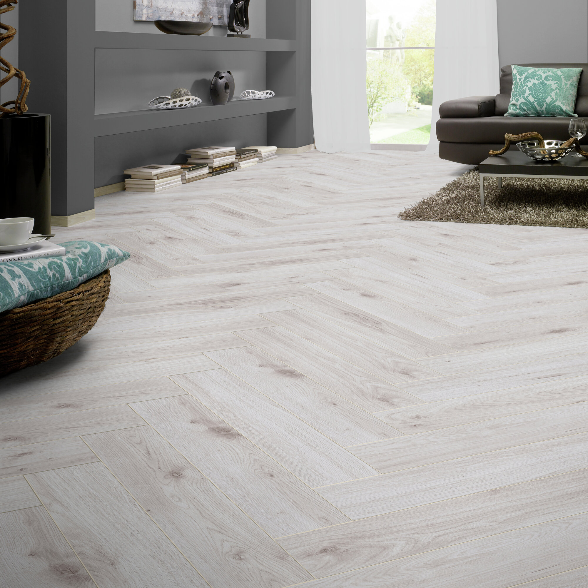 Ламинат Kronotex Herringbone Bordeaux Oak