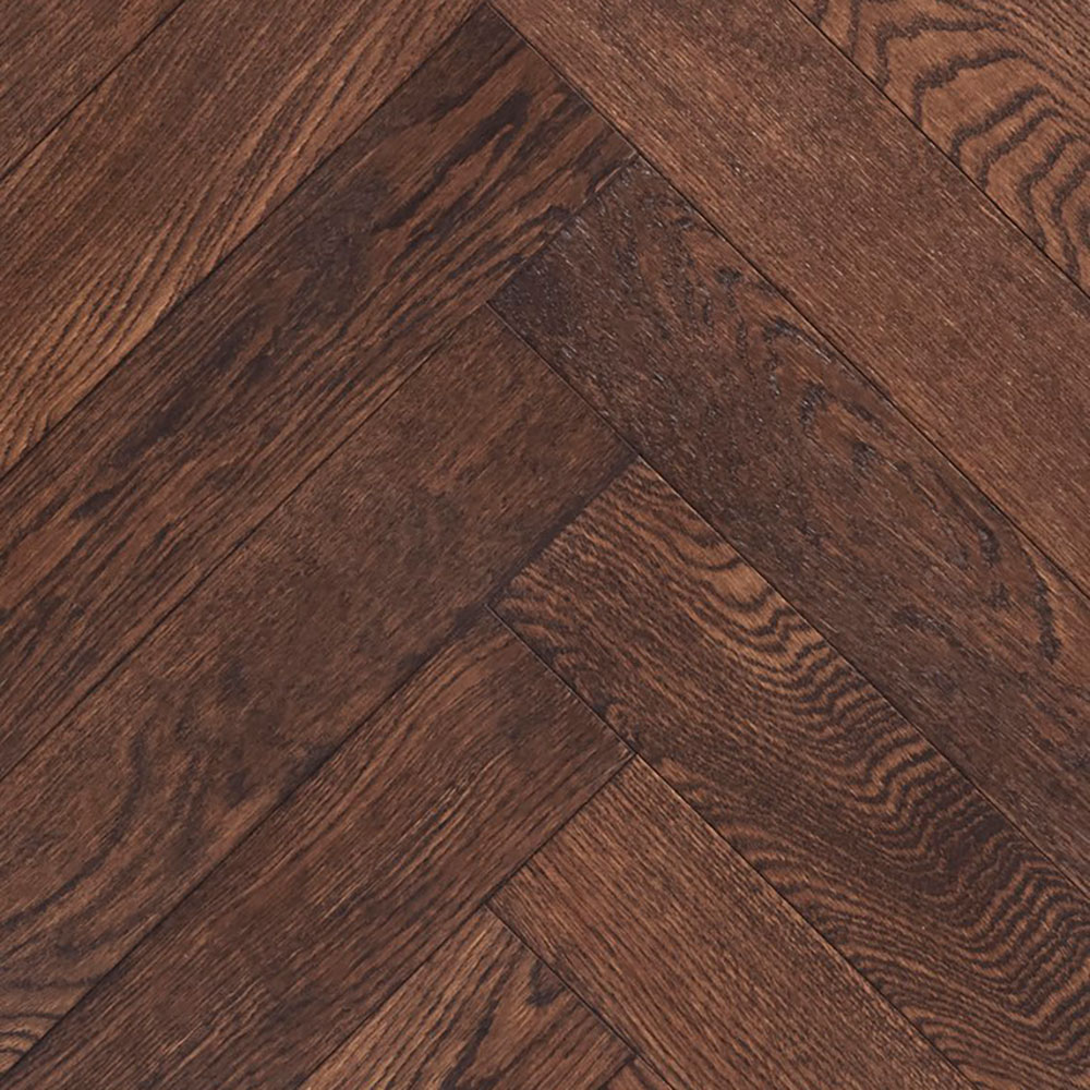 Паркет Ёлка Wood Bee Herringbone Дуб Шоколад