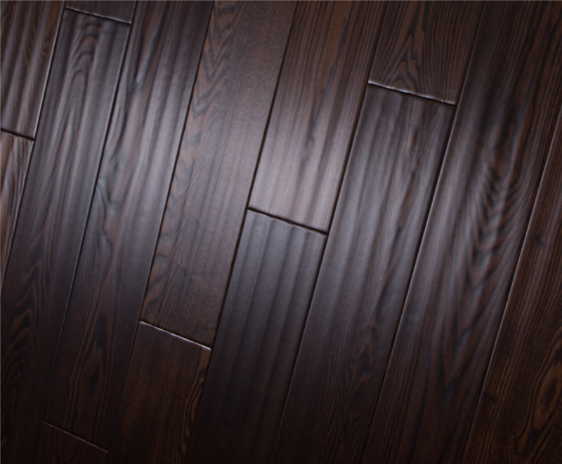 Инженерная доска Global Parquet Classic Ясень Dark Chokolate ручное скобление