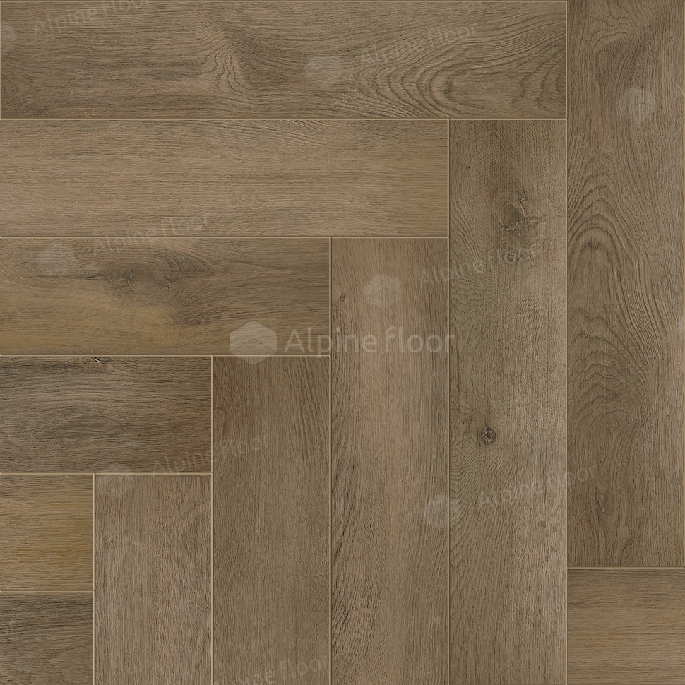 Паркет Ёлка Alpine Floor Parquet Premium  Дуб насыщенный