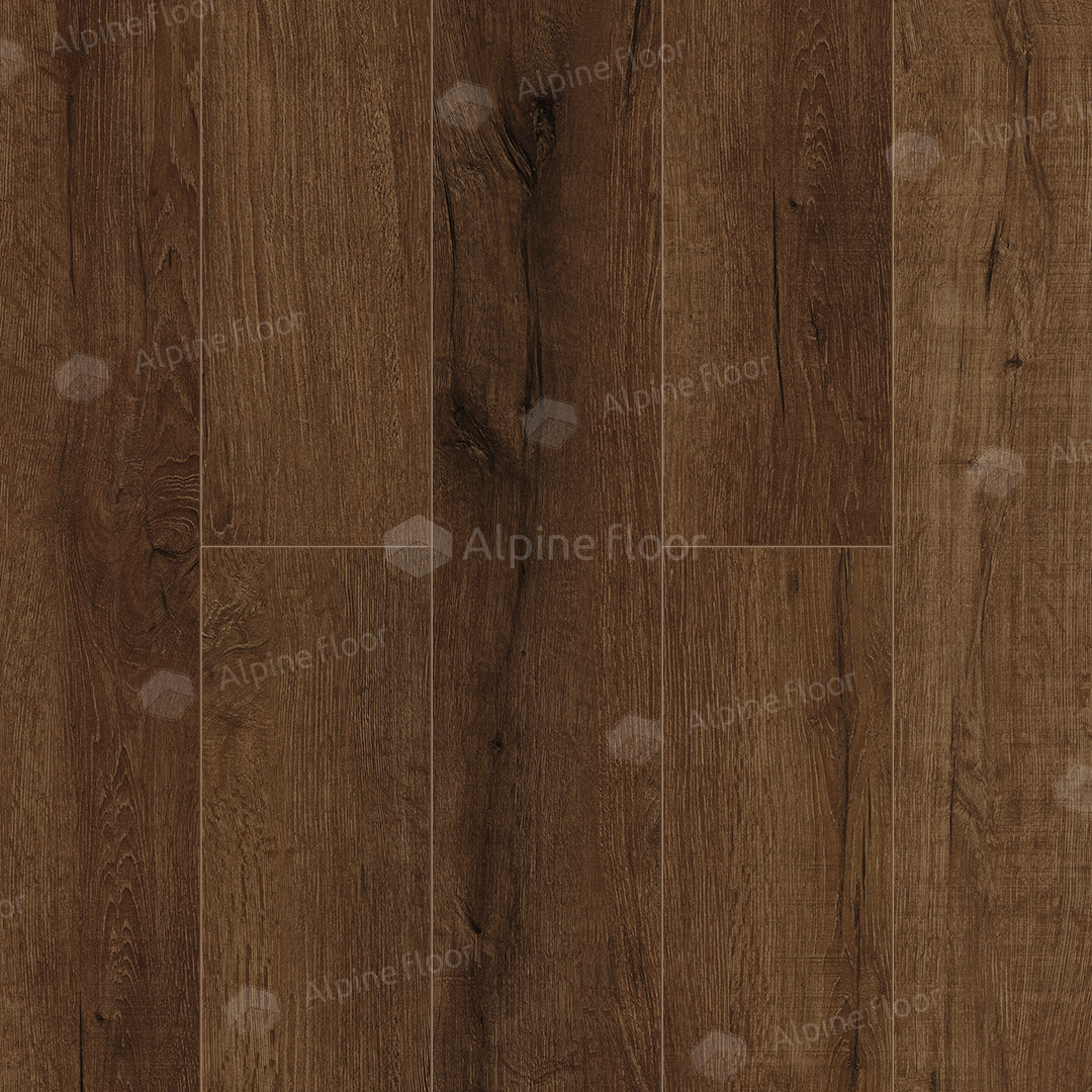 SPC ламинат Alpine Floor Премиальный XL (Premium XL) Дуб шоколадный ABA