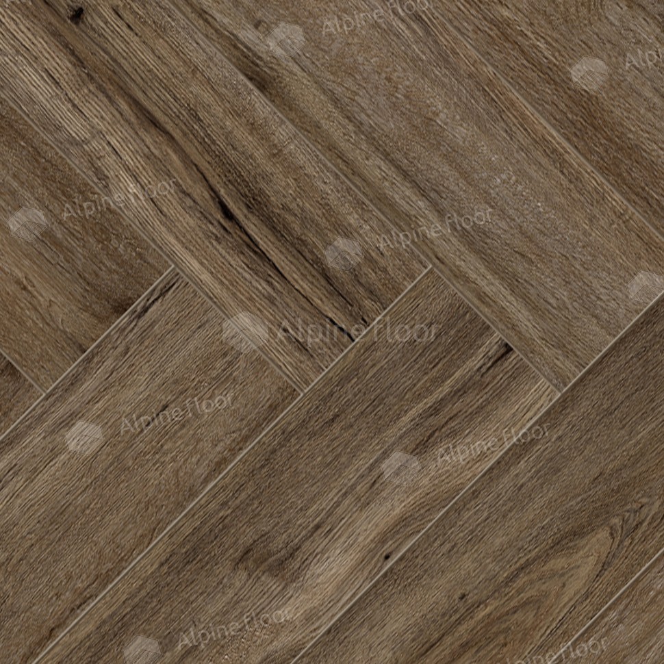 Ламинат Alpine Floor Herringbone Дуб Бордо
