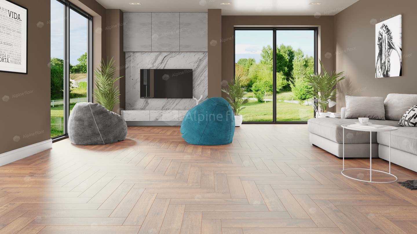 SPC ламинат Alpine Floor Изящный паркет (Light Parquet) Королевский дуб Royal
