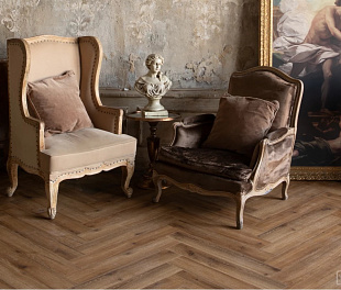 SPC ламинат Vinilam VinilPol Herringbone Паркет Франческо