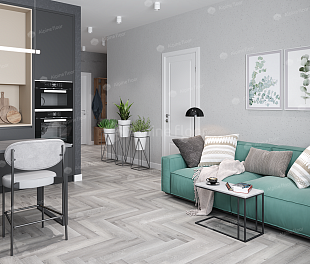 Кварц-винил Alpine Floor Parquet LVT Дуб Лейтена