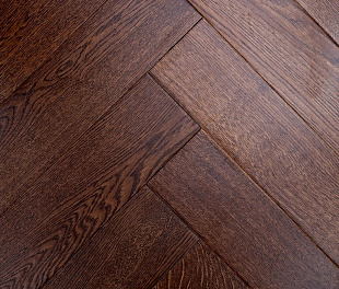 Паркет Ёлка Damy Floor Luxury Каштановый