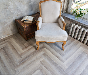 Кварц-винил Vinilam Parquet Herringbone Glue Эрмитаж паркет